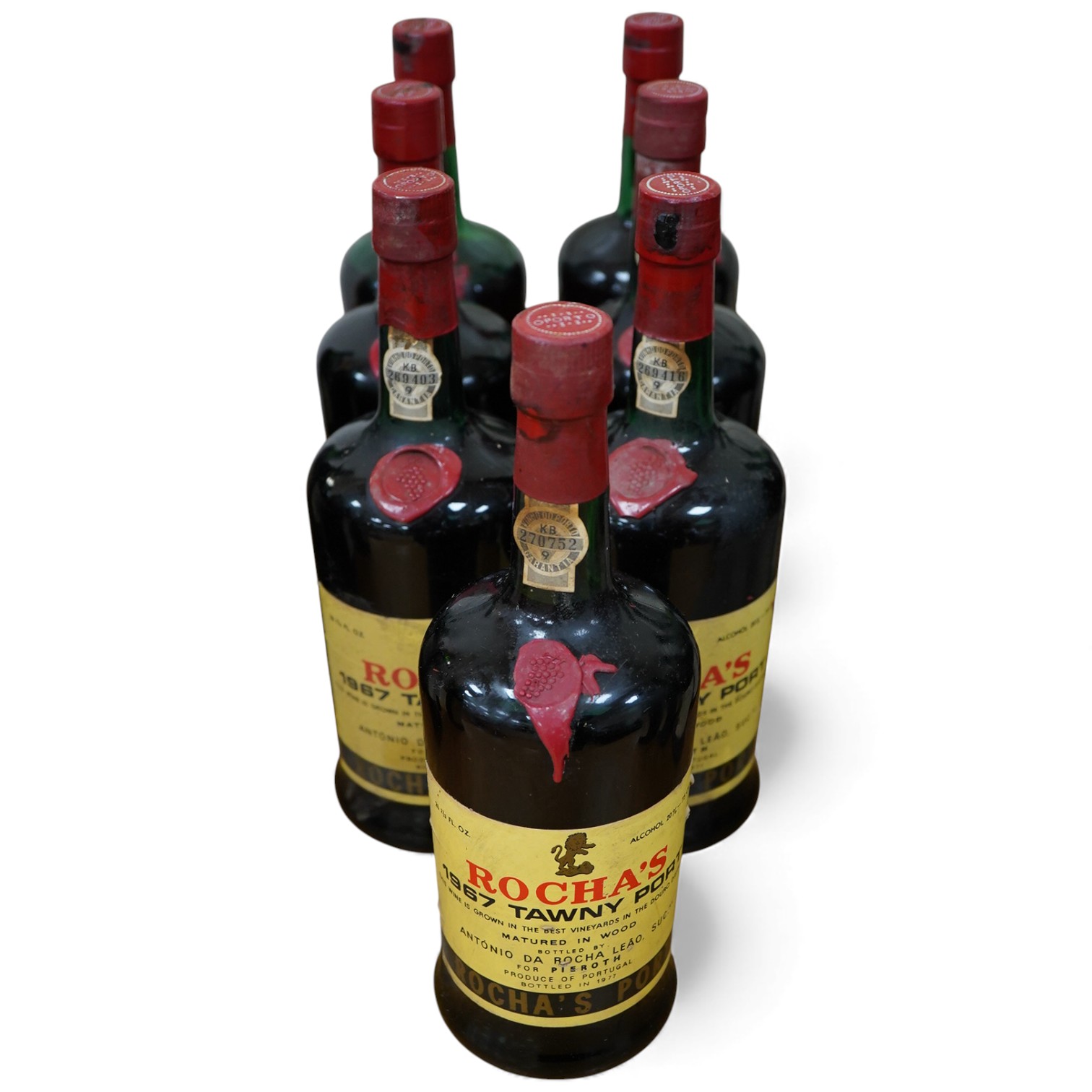 Rocha’s 1967 Tawny Port, seven bottles